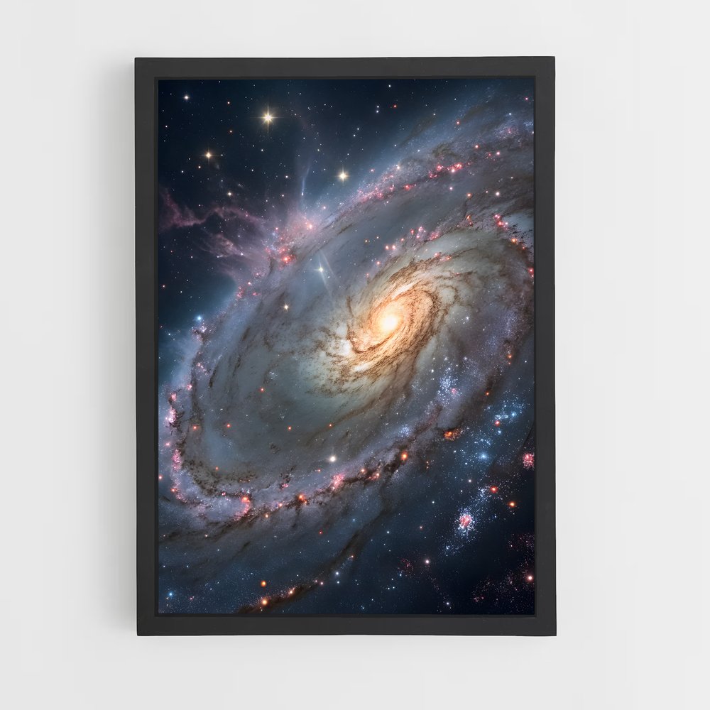 Poster magnifique galaxie Cartwheel (vue 2)